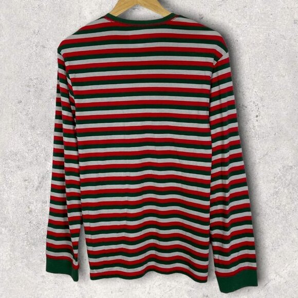 NEW Nordstrom BP‎ Hang Out Cotton Blend Pajama Shirt Striped Size M Pyjama Top - Picture 4 of 8